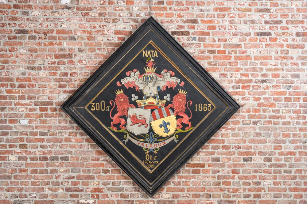 Obiit 'Velroux', huile sur panneau, alentours de Gand, Flandres, dat&eacute; 1921