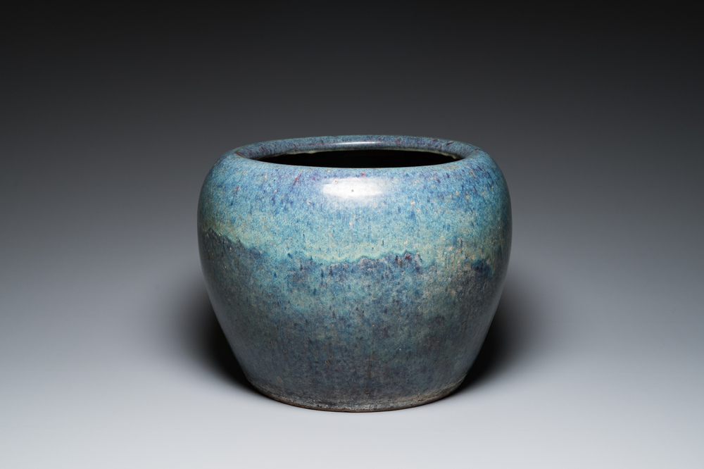 A Chinese enamelled Yixing stoneware fish bowl, Ge Mingxiang Zao 葛明祥造 mark, Qianlong/Jiaqing