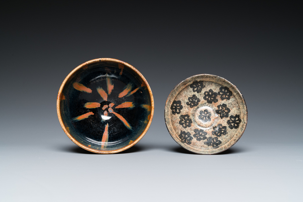 Two Chinese Jizhou bowls, Song or later