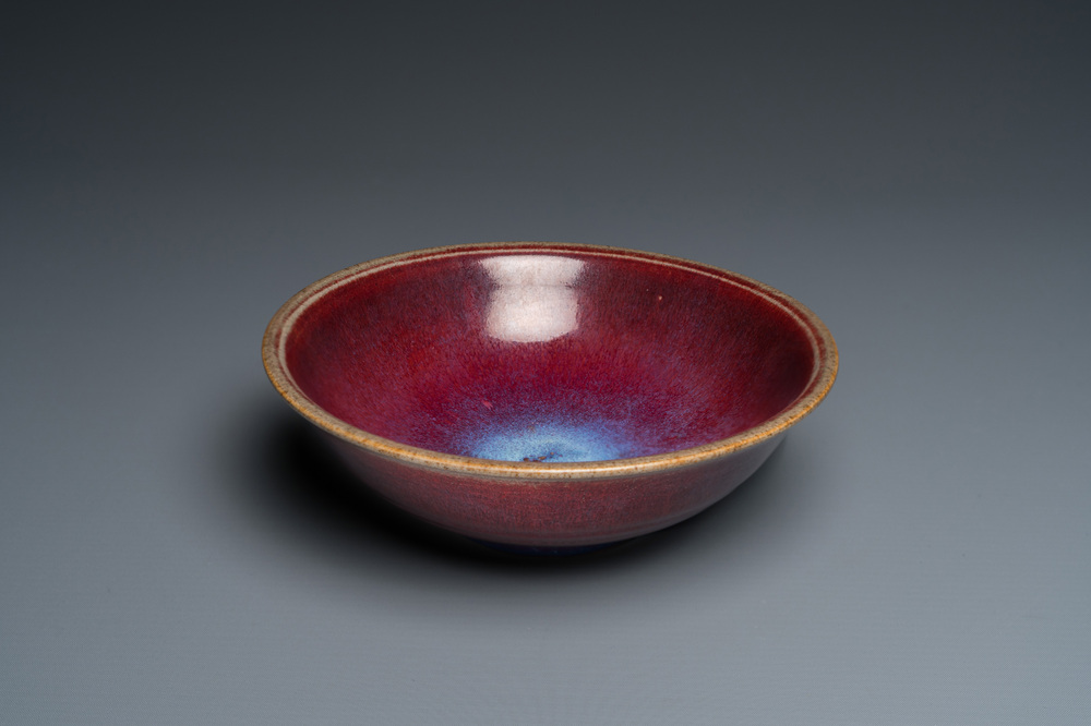 A Chinese flamb&eacute;-glazed bowl, Qing