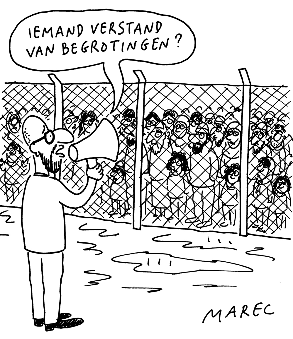 Marec: 'zonder titel', Cartoon, originele tekening