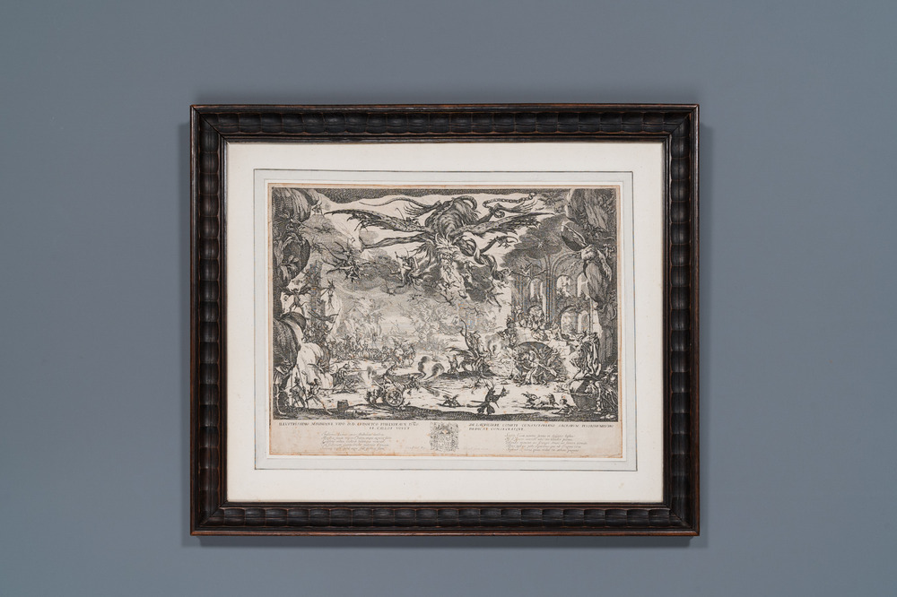 Jacques Callot (1592&ndash;1635): 'The temptation of Saint Anthony', engraving on paper, ca. 1635
