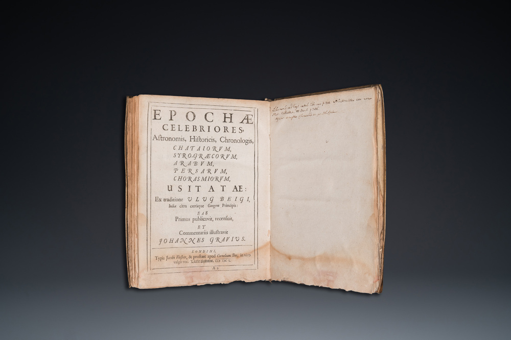 Ulugh Beg (1394-1449) &amp; John Greaves (1602-1652): Epochae celebriores (...), Londen, 1650