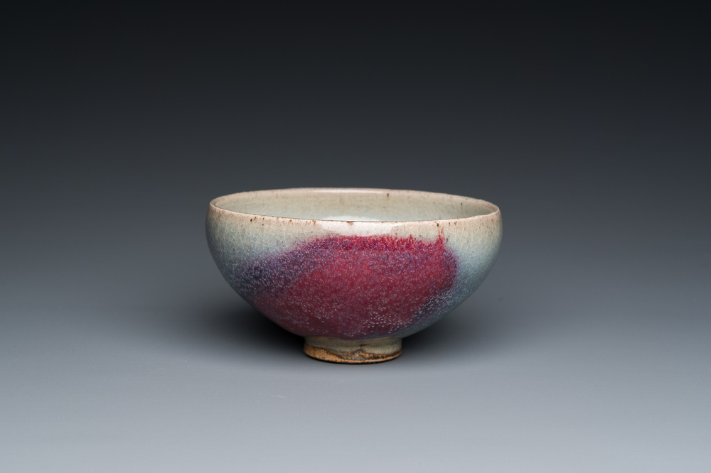 A Chinese junyao purple-splashed bowl, Ming or later