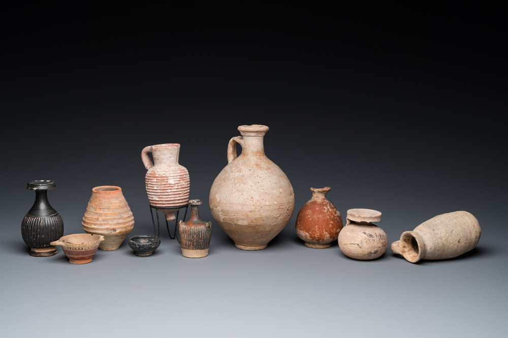 Ten Greek and Roman pottery wares, 4th C. b.C and later
