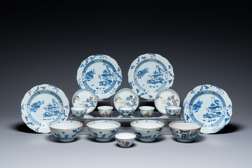 Une collection en porcelaine de Chine de l'&eacute;pave du Cargo Nankin, Qianlong
