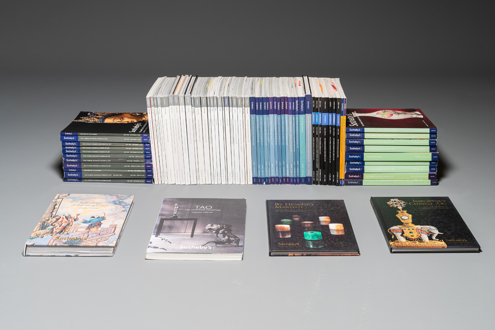 A varied collection of 71 Sotheby's catalogues on Chinese arts from between the years 2000 to 2009