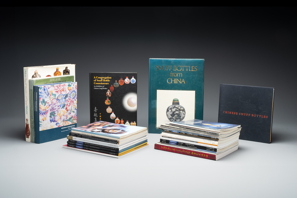A comprehensive collection of 44 snuff bottle-themed publications and auction catalogues, 1970-2015