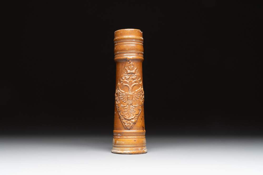 A Raeren stoneware 'Schnelle' with the coat of arms of the Holy Roman Emperor Rudolph II, dated 1583