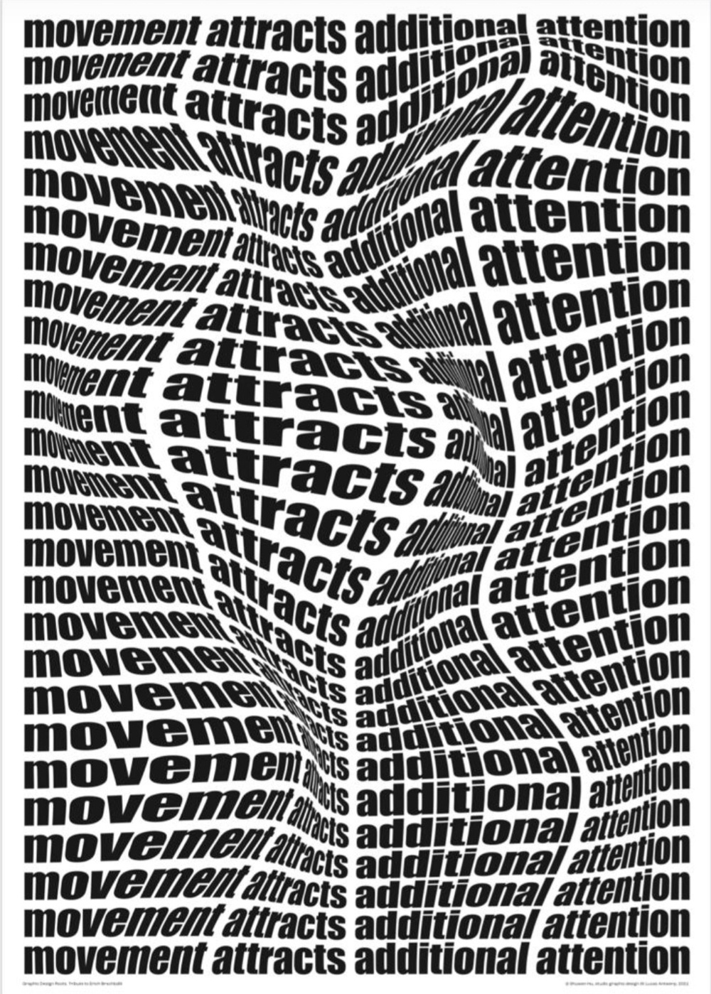 Shuwen Hu: 'Movement Attracts Additional Attention', 2021