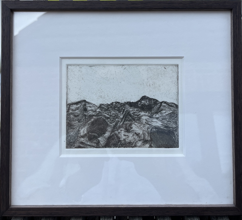 Manon Soetens: 'Mineral stones', etching