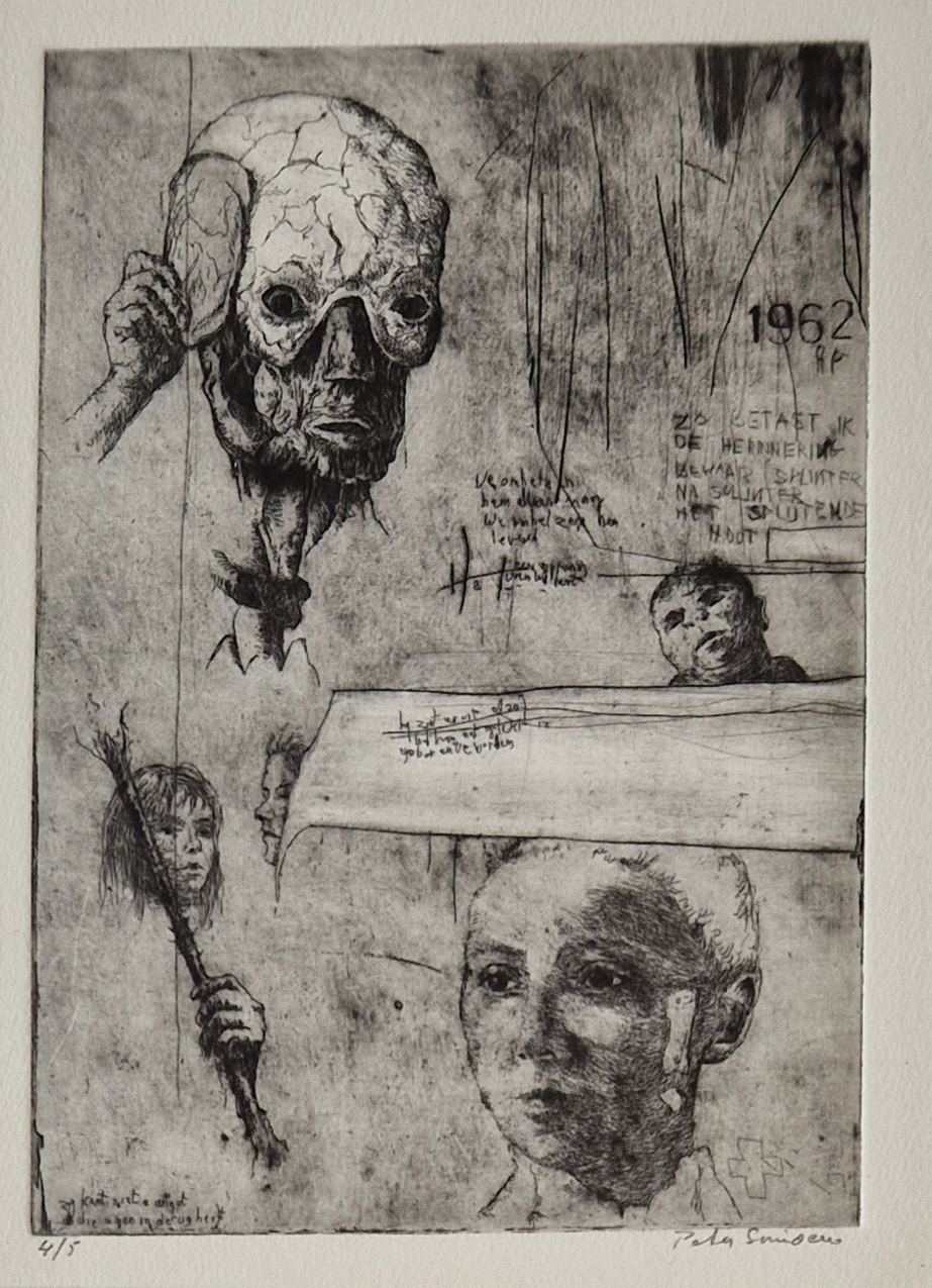 Peter Simoen: etching, numbered 4/5