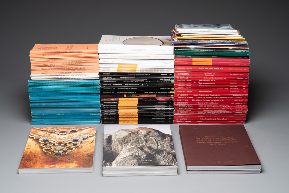 A varied collection of 116 auction catalogues on Asian arts from Christie's, 1976 and later