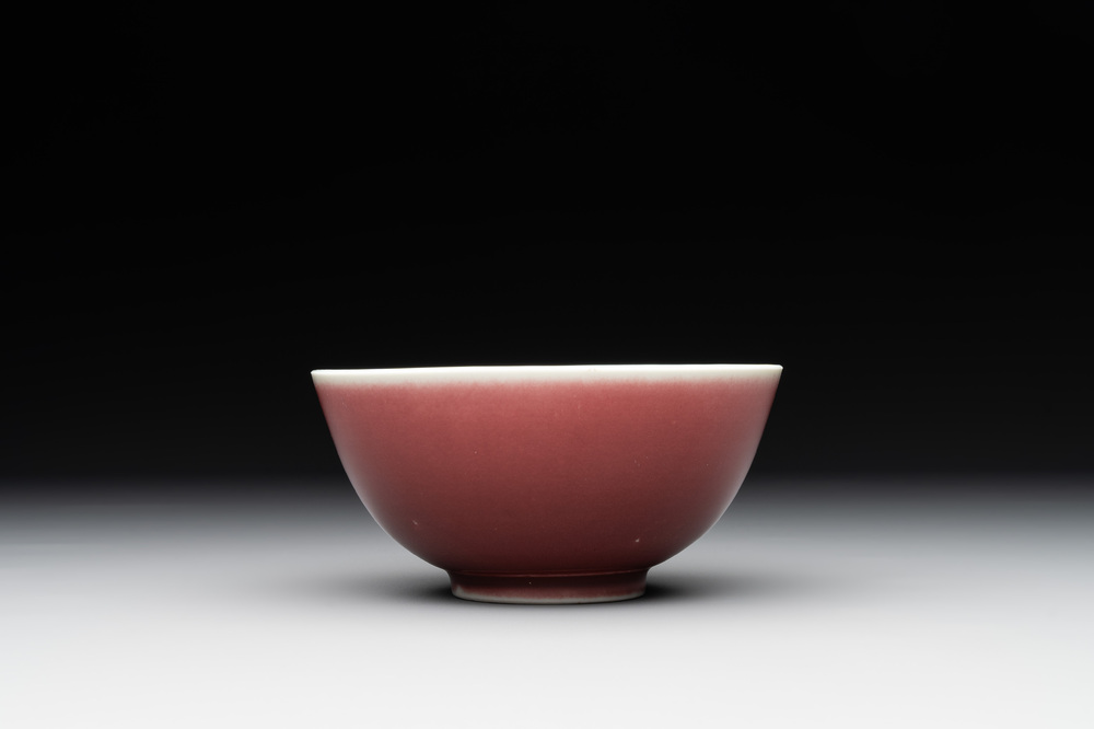 A Chinese copper-red-glazed bowl, 18th C.