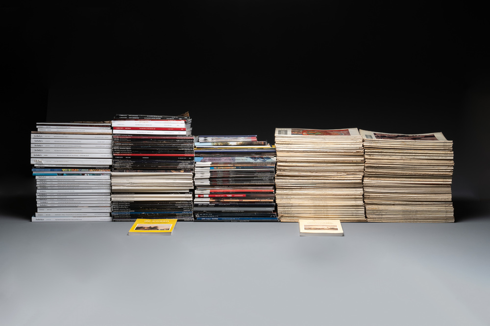 A large collection of 274 magazines and catalogues on European arts, incl. Sotheby's and Christie's, 1975-2015