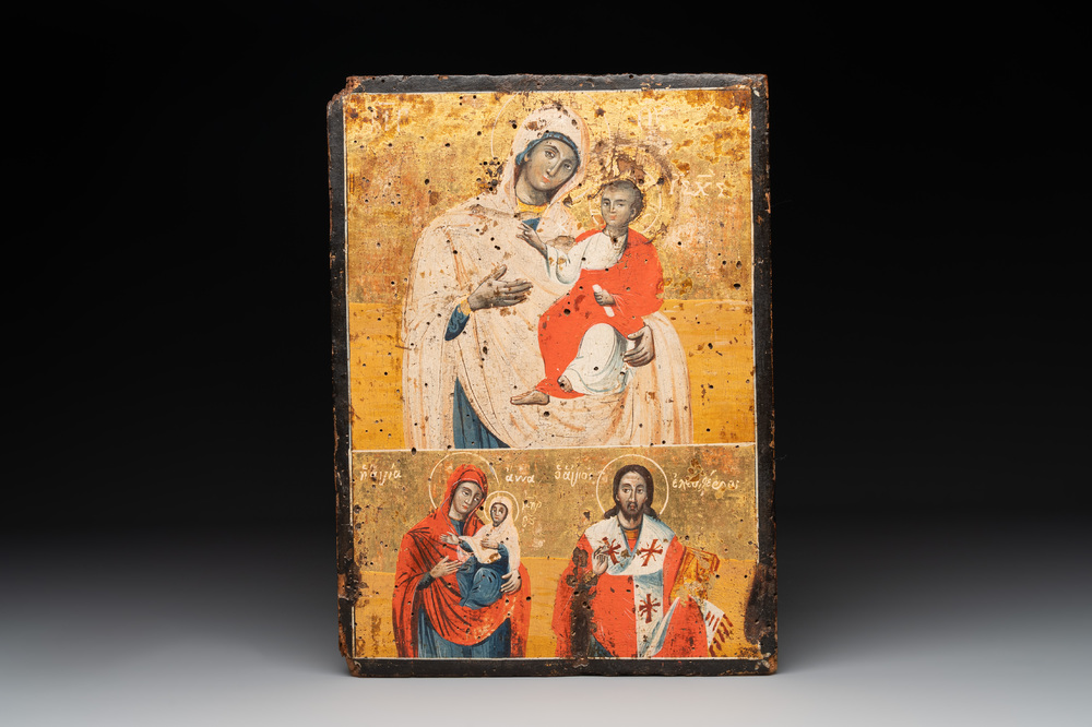 An icon of the Virgin Mary and Jesus, Asia Minor, probably 17th C.