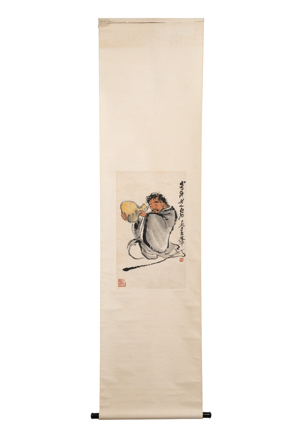 Qi Baishi 齊白石 (1864-1957): 'Drunk man', ink and colour on paper
