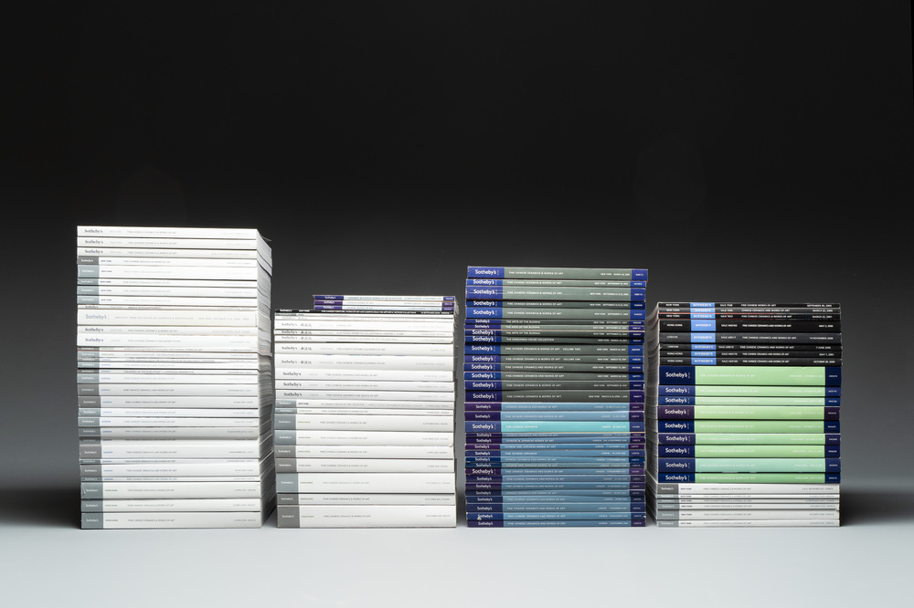 A collection of 109 Sotheby's catalogues on Asian arts, including Chinese furniture, 2000-2016