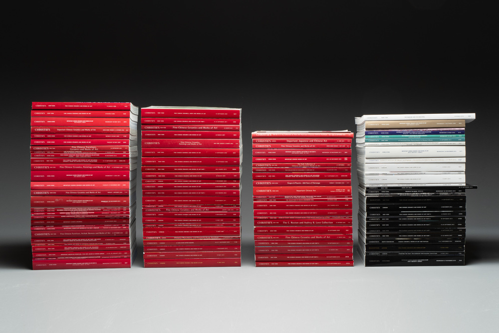 A collection of 103 Christie's catalogues on Asian arts, including Chinese furniture, 2000-2016