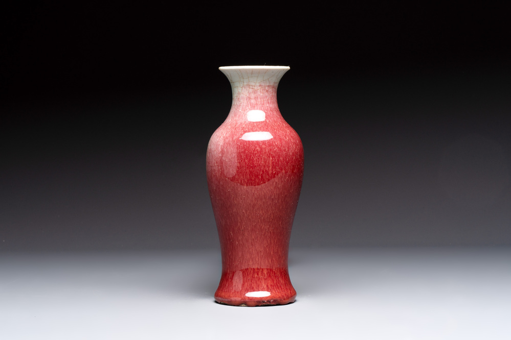 A Chinese langyao-type baluster vase, 19th C.