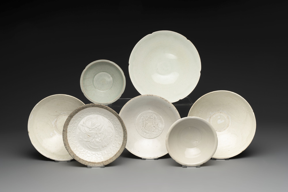 Seven Chinese monochrome wares, Yuan/Ming