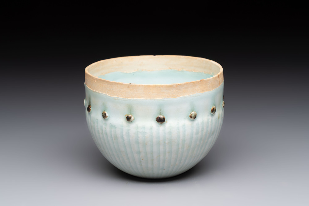 A Chinese russet-glazed qingbai Buddhist bowl, Song or later