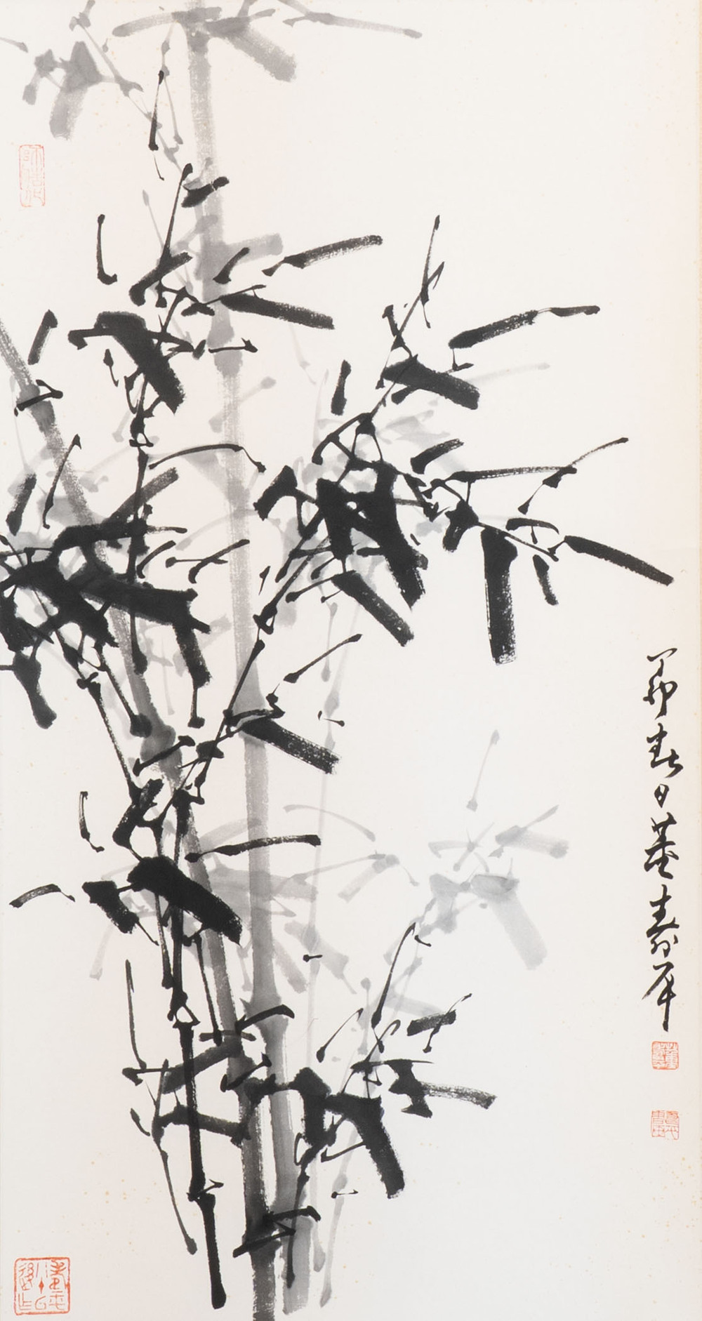 In the manner of Yun Shouping 惲壽平 (1633-1690): 'Bamboo', ink on paper, 19/20th C.