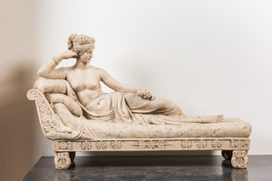 After Antonio Canova (1757-1822): 'Pauline Bonaparte as Venus Victrix', 20th C.