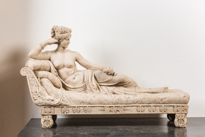 D'Après Antonio Canova (1757-1822): 'Pauline Bonaparte comme Venus Victrix', 20ème