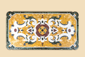 Een Italiaans pietra dura tafelblad, 19/20e eeuw