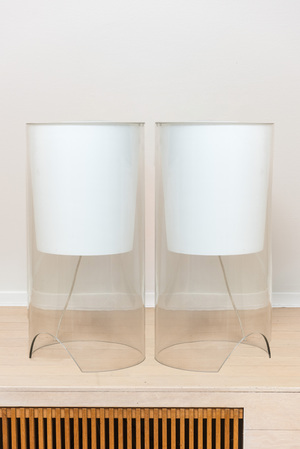 Achille Castiglioni for Flos: a pair of 'AOY' table lamps, 1975