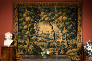 A wall tapestry depicting animals in a forest, North of France, 17th C.