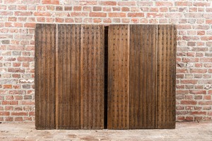 A pair of oak panels, 18th C.