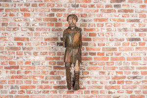 Saint Roch en bois sculpté et polychromé, 16ème