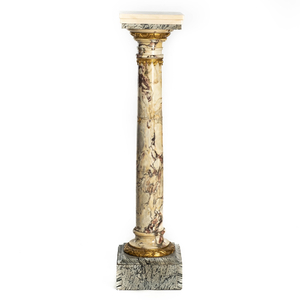 A gilt bronze mounted pedestal, ca. 1900