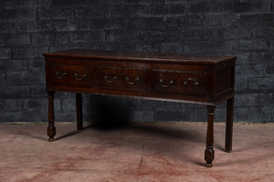 An English oak sideboard, ca. 1800