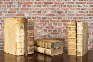 A varied collection of six books on religious themes and after the ancients, 17/18th C.