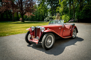 Een 1948 MG TC Roadster