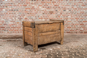 A provincial wooden chest, 17th C.
