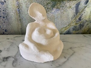 Jan Willaert: 'Mother's lap', sculpture in clay, 2024