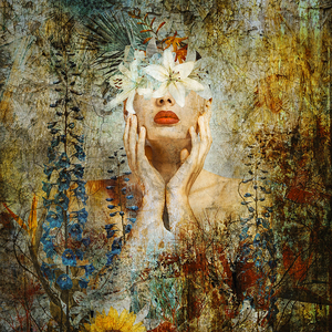 Alain Delvoye: 'Tess', photo print on aluminium dibond